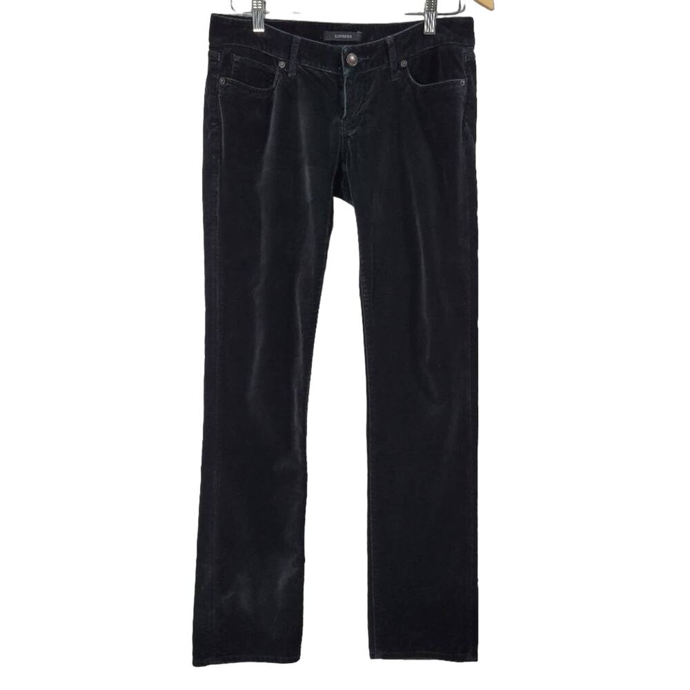 Women's Black Velvet Pants